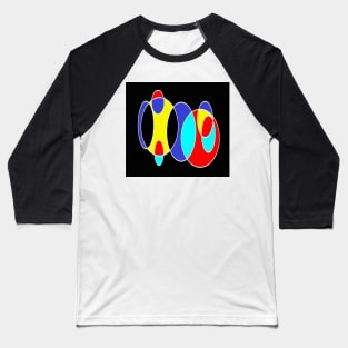 Multicolor black Baseball T-Shirt